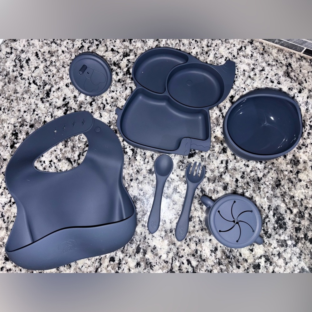 Steele grey Baby Feeding Set